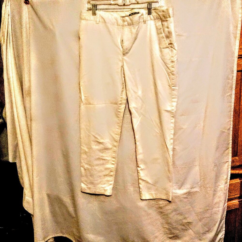 Eddie Bauer Classic White Cotton Slacks